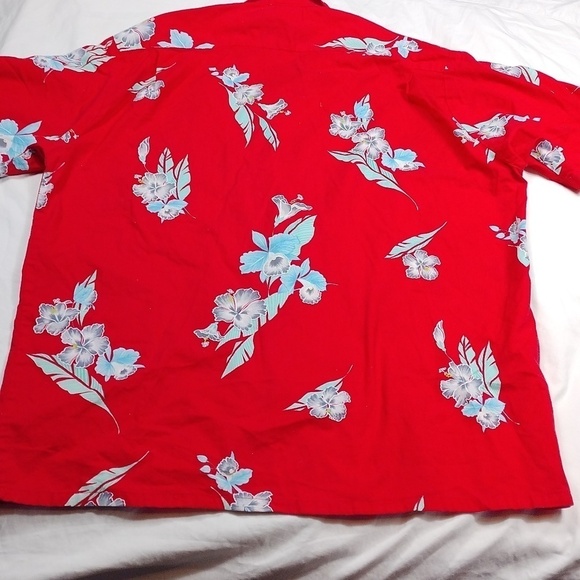Hawaii Blues mens short sleeved button down shirt size large - Picture 8 of 10